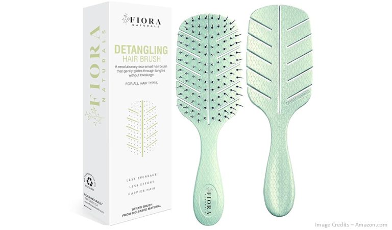 Eco-Friendly Detangling Hair Brush Image