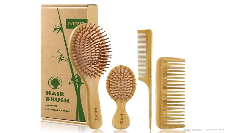Eco-Friendly Hair Brush Set Image